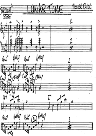 The Real Book of Jazz Lunar Tune score for Trumpet