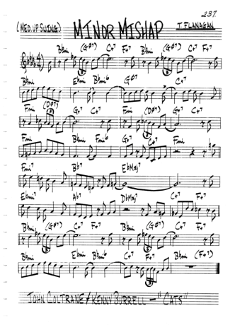 The Real Book of Jazz Minor Mishap score for Clarinet (C)