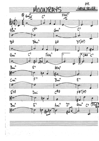 The Real Book of Jazz Moonrays score for Tenor Saxophone Soprano (Bb)