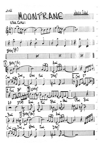 The Real Book of Jazz Moontrane score for Flute