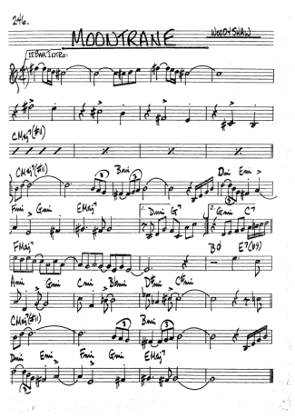 The Real Book of Jazz Moontrane score for Tenor Saxophone Soprano (Bb)