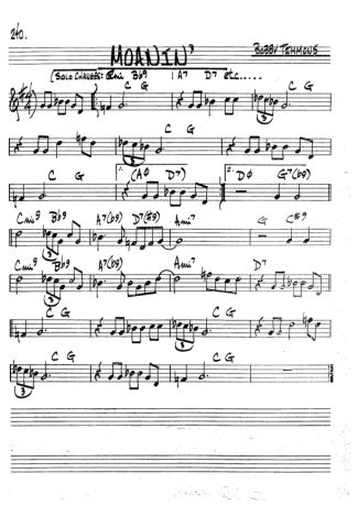 The Real Book of Jazz Mornin score for Tenor Saxophone Soprano (Bb)