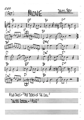 The Real Book of Jazz  score for Clarinet (C)