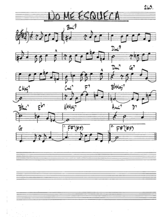 The Real Book of Jazz No Me Esqueça score for Clarinet (Bb)