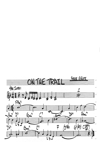 The Real Book of Jazz On The Trail score for Flute