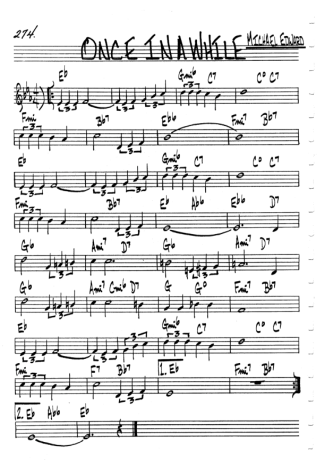 The Real Book of Jazz Once In A While score for Harmonica