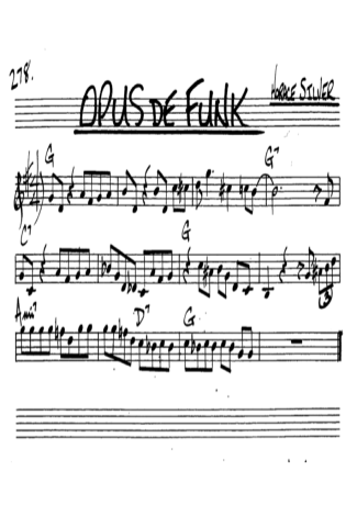 The Real Book of Jazz Opus De Funk score for Alto Saxophone