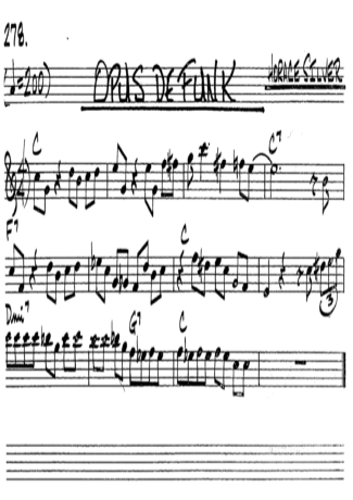 The Real Book of Jazz Opus De Funk score for Tenor Saxophone Soprano (Bb)