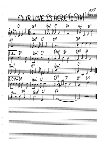 The Real Book of Jazz Our Love Is Here To Stay score for Clarinet (C)