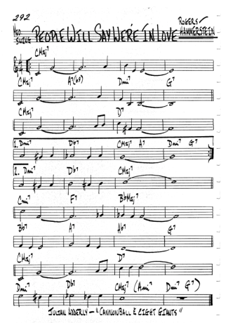 The Real Book of Jazz People Will Say Were In Love score for Flute