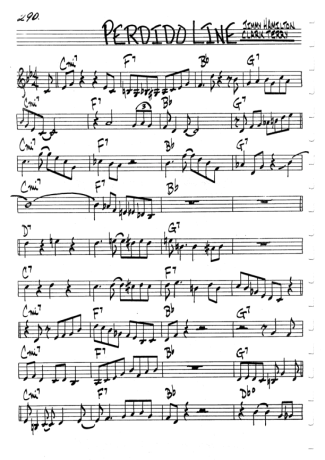The Real Book of Jazz Perdido Line score for Violin