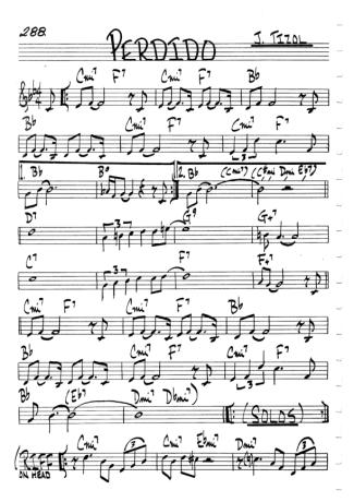 The Real Book of Jazz Perdido score for Harmonica