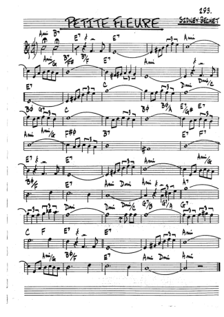 The Real Book of Jazz Petite Fleure score for Tenor Saxophone Soprano (Bb)