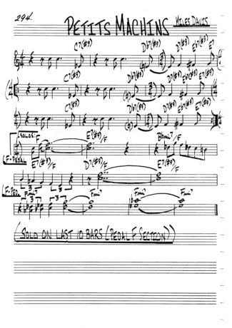 The Real Book of Jazz  score for Clarinet (C)