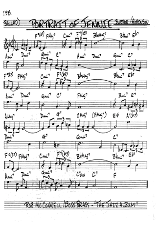 The Real Book of Jazz Portrait Of Jennie score for Trumpet