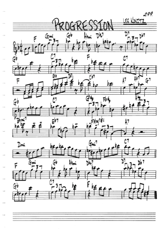 The Real Book of Jazz Progression score for Violin