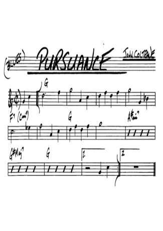 The Real Book of Jazz Pursuance score for Alto Saxophone