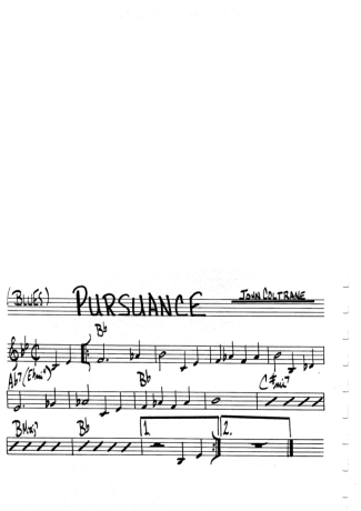 The Real Book of Jazz Pursuance score for Flute