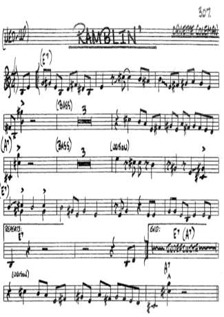 The Real Book of Jazz Ramblin score for Tenor Saxophone Soprano (Bb)