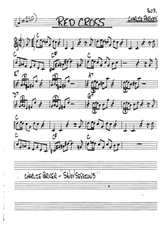 The Real Book of Jazz Red Cross score for Tenor Saxophone Soprano (Bb)