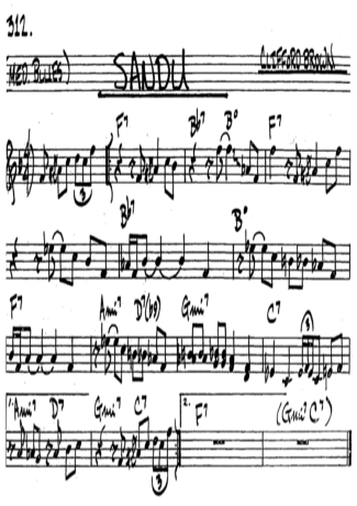The Real Book of Jazz Sandu score for Tenor Saxophone Soprano (Bb)