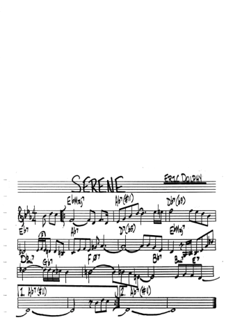 The Real Book of Jazz Serene score for Clarinet (C)