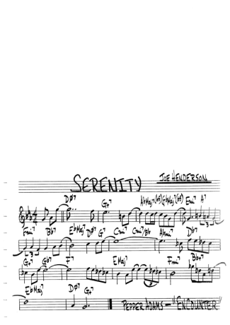 The Real Book of Jazz Serenity score for Flute