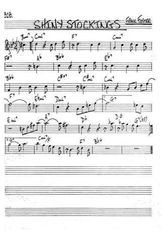 The Real Book of Jazz Shiny Stockings score for Tenor Saxophone Soprano (Bb)
