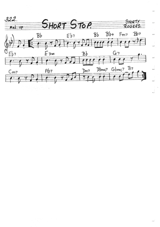 The Real Book of Jazz Short Stop score for Flute