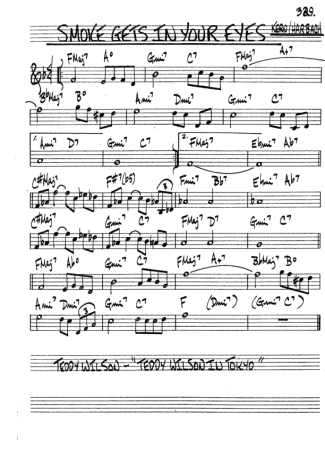 The Real Book of Jazz Smoke Gets In Your Eyes Sheet Music For