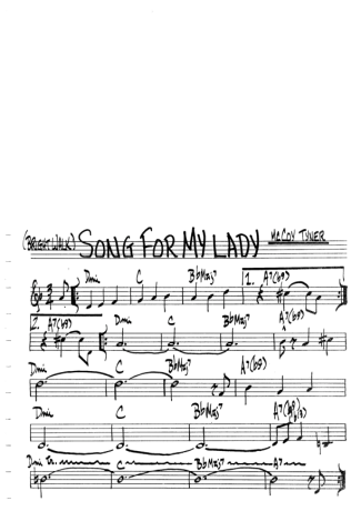 The Real Book of Jazz Song For My Lady score for Flute