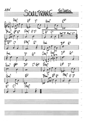 The Real Book of Jazz Soultrane score for Clarinet (C)