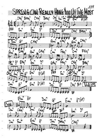 The Real Book of Jazz  score for Clarinet (C)