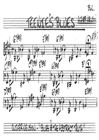 The Real Book of Jazz Teenies Blues score for Clarinet (Bb)