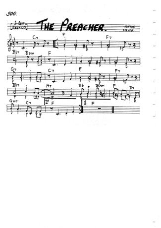 The Real Book of Jazz The Preacher score for Harmonica