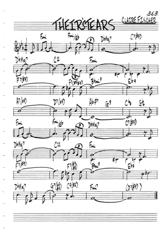 The Real Book of Jazz Theirs Tears score for Clarinet (C)