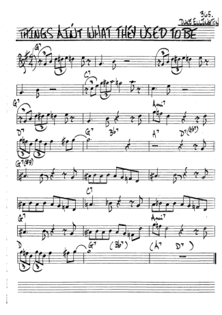 The Real Book of Jazz Things Aint What They Used To Be score for Tenor Saxophone Soprano (Bb)