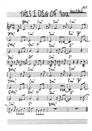 The Real Book of Jazz This I Dig Of You score for Harmonica