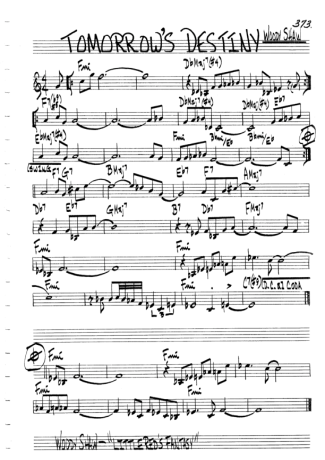 The Real Book of Jazz Tomorrows Destiny score for Flute