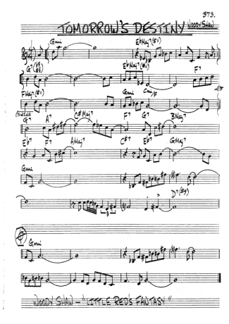 The Real Book of Jazz Tomorrows Destiny score for Tenor Saxophone Soprano (Bb)