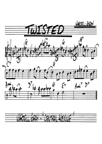 The Real Book of Jazz Twisted score for Alto Saxophone