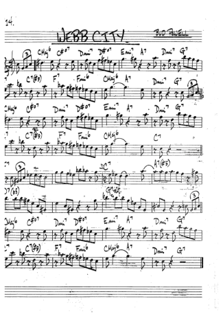 The Real Book of Jazz Webb City score for Tenor Saxophone Soprano (Bb)