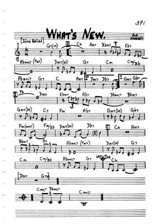 The Real Book of Jazz Whats New score for Clarinet (C)