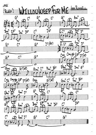 The Real Book of Jazz Willou Weep For Me score for Harmonica