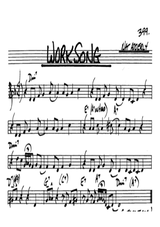 The Real Book of Jazz Worksong score for Alto Saxophone