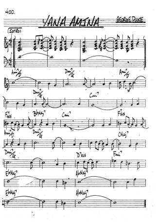 The Real Book of Jazz Yana Amina score for Tenor Saxophone Soprano (Bb)