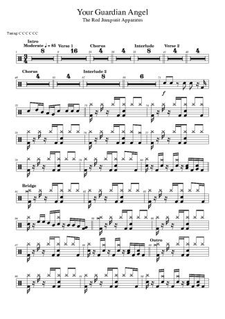 Score for Drums