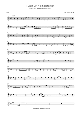 The Rolling Stones (I Can´t Get No) Satisfaction score for Flute