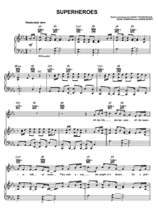 The Script  score for Piano