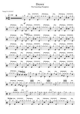 Score for Drums